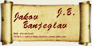 Jakov Banjeglav vizit kartica